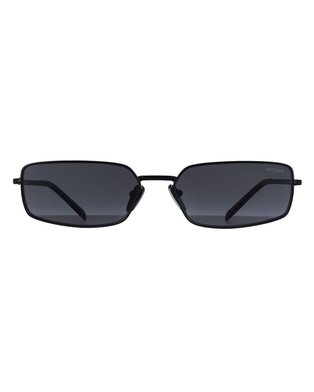 Prada Blue Rectangle Dark Pra60S Metal
