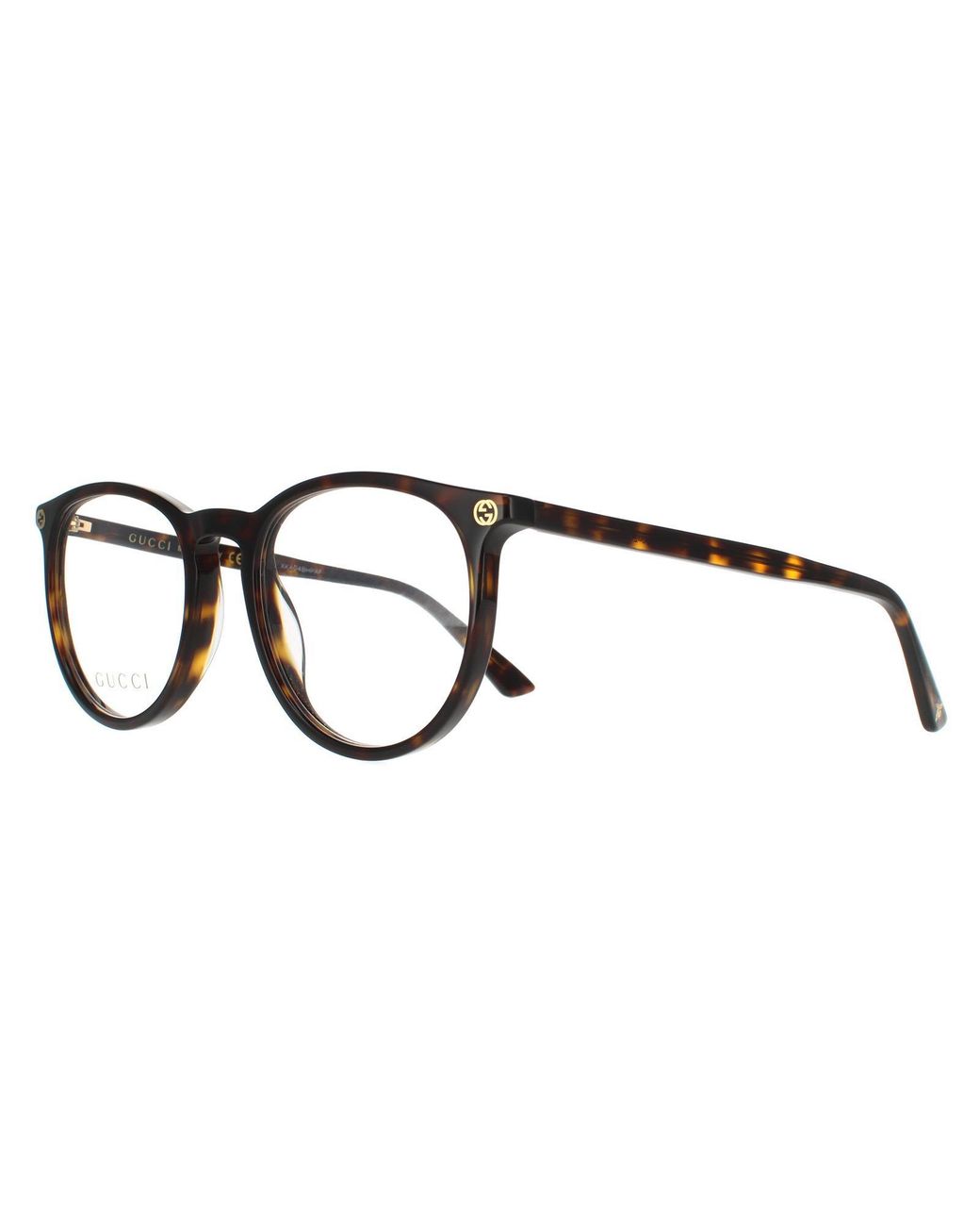 Gucci Brown Round Havana Glasses