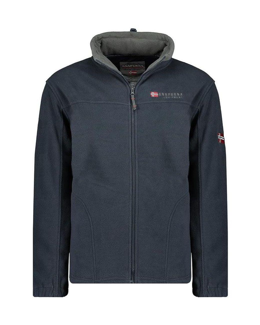 Secret Label Blue Zip Front Fleece Jacket for men