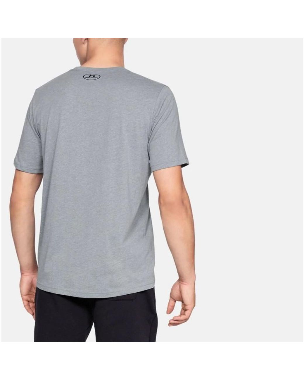 Under Armour Gray Sportstyle Left Chest Short Sleeve Super Soft T Shirt For Training And Fitness, Fast-drying T Shirt With Graphic for men