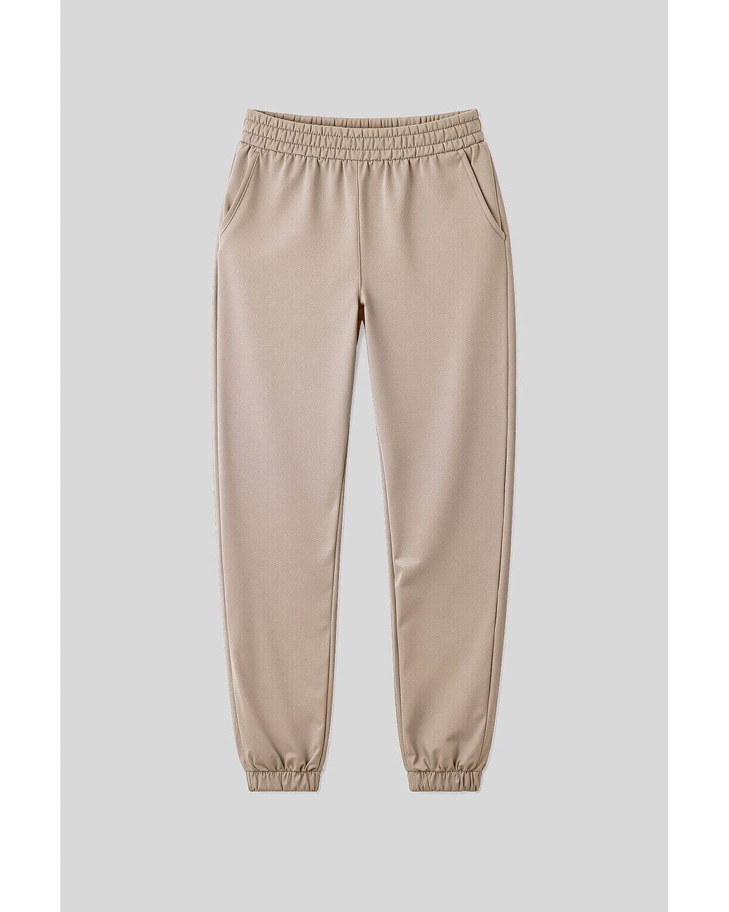 TOMMY LIFE Natural High-Waist Relaxed Fleece Joggers