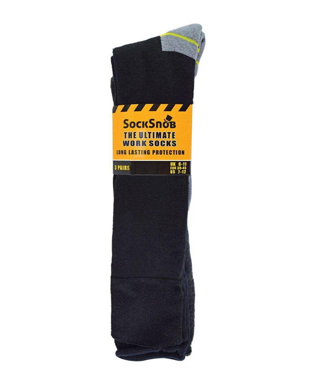 Sock Snob Blue 6 Pack Long Knee High Work Socks For Steel Toe Boots for men