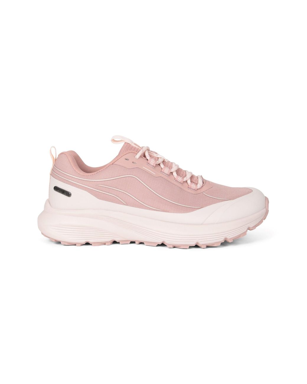 Mountain Warehouse Pink 'Momentum' Trail Running Shoes With Heel And Toe Bumpers Waterproof Sneakers