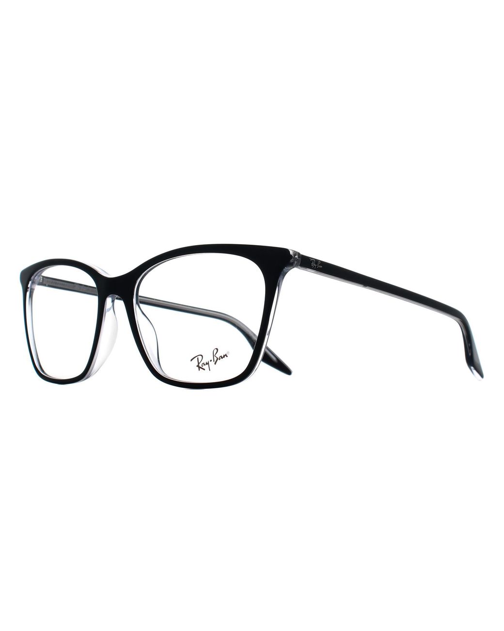 Ray-Ban Black Cat Eye On Transparent Rx5422
