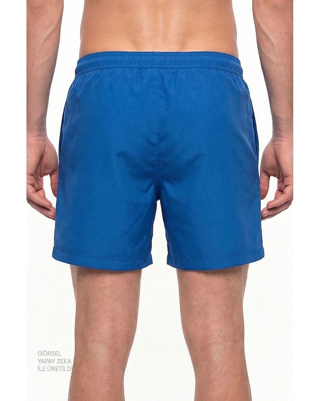 Penti Blue Tennis Club Slogan Pattern Swim Shorts for men