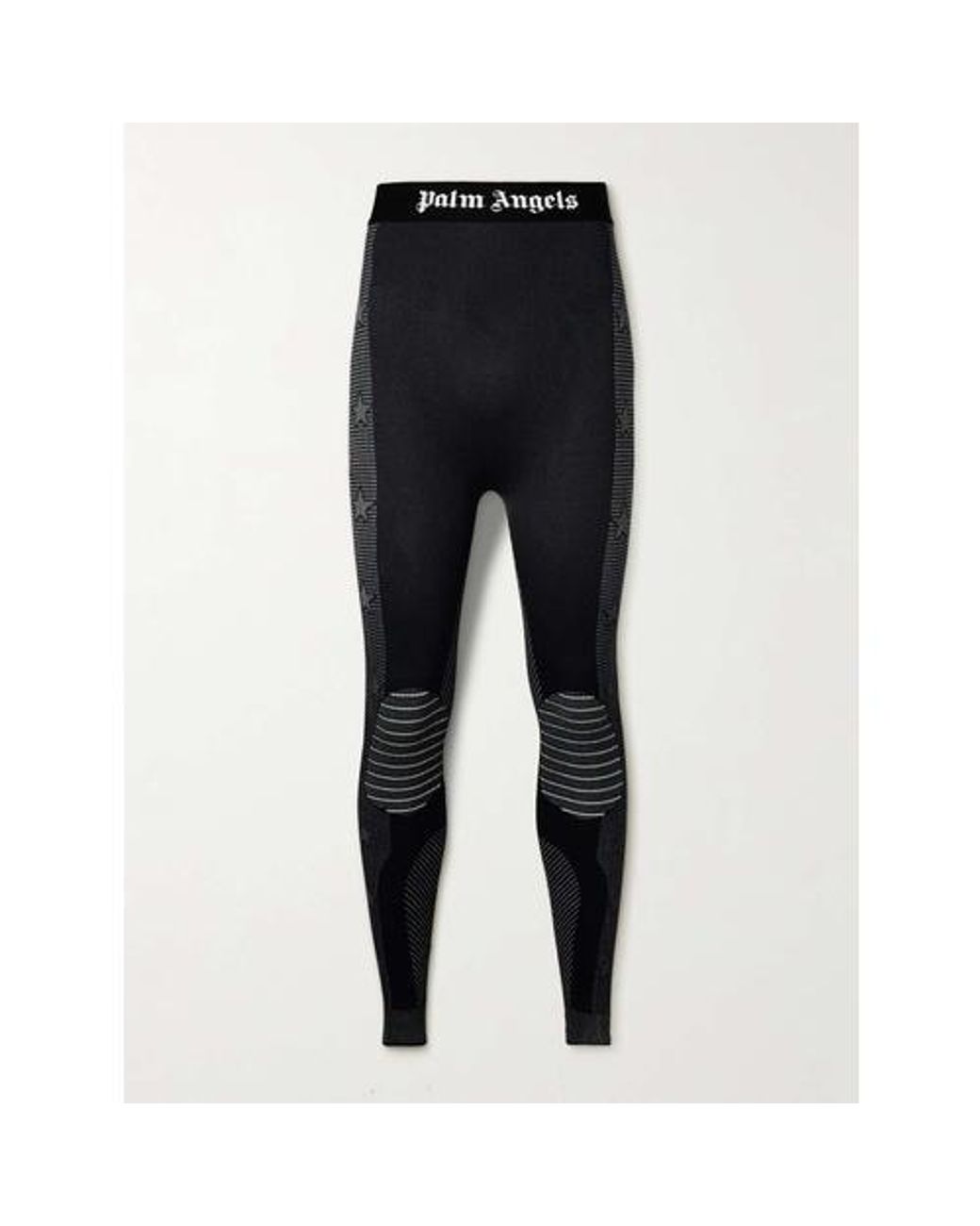 Palm Angels Blue Monogram Baselayer Ski Bottoms for men