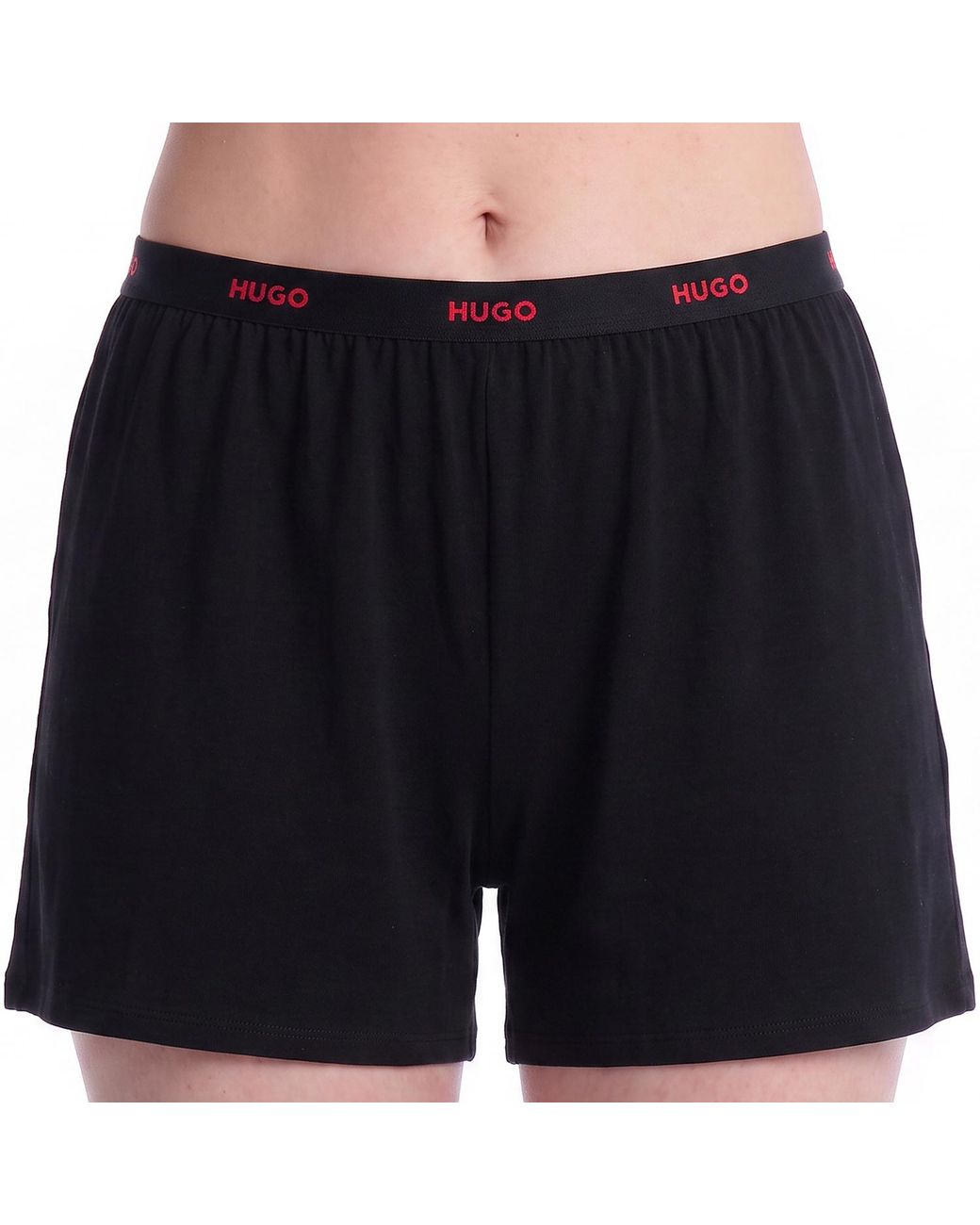 Boss Black Cotton Short Pyjama Pants 50555600
