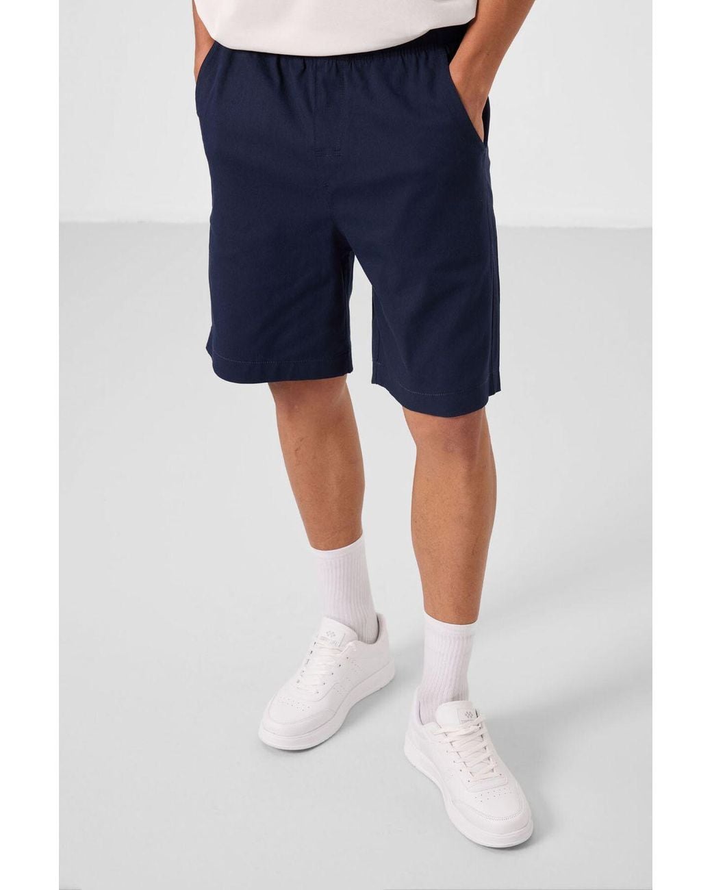 TOMMY LIFE Blue Regular Fit Chino Shorts for men