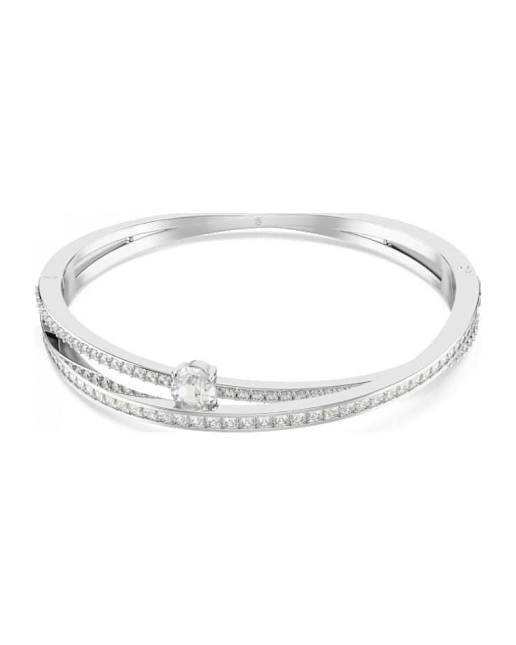 Swarovski White Hyperbola Crystal Bangle 5691226