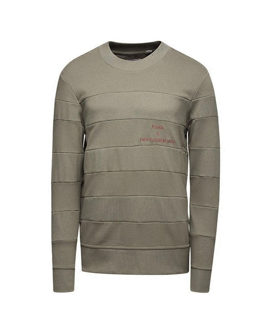 PUMA Gray Han Kj¸Benhavn Sweatshirt Crew Neck Jumper Khaki 574018 68 for men