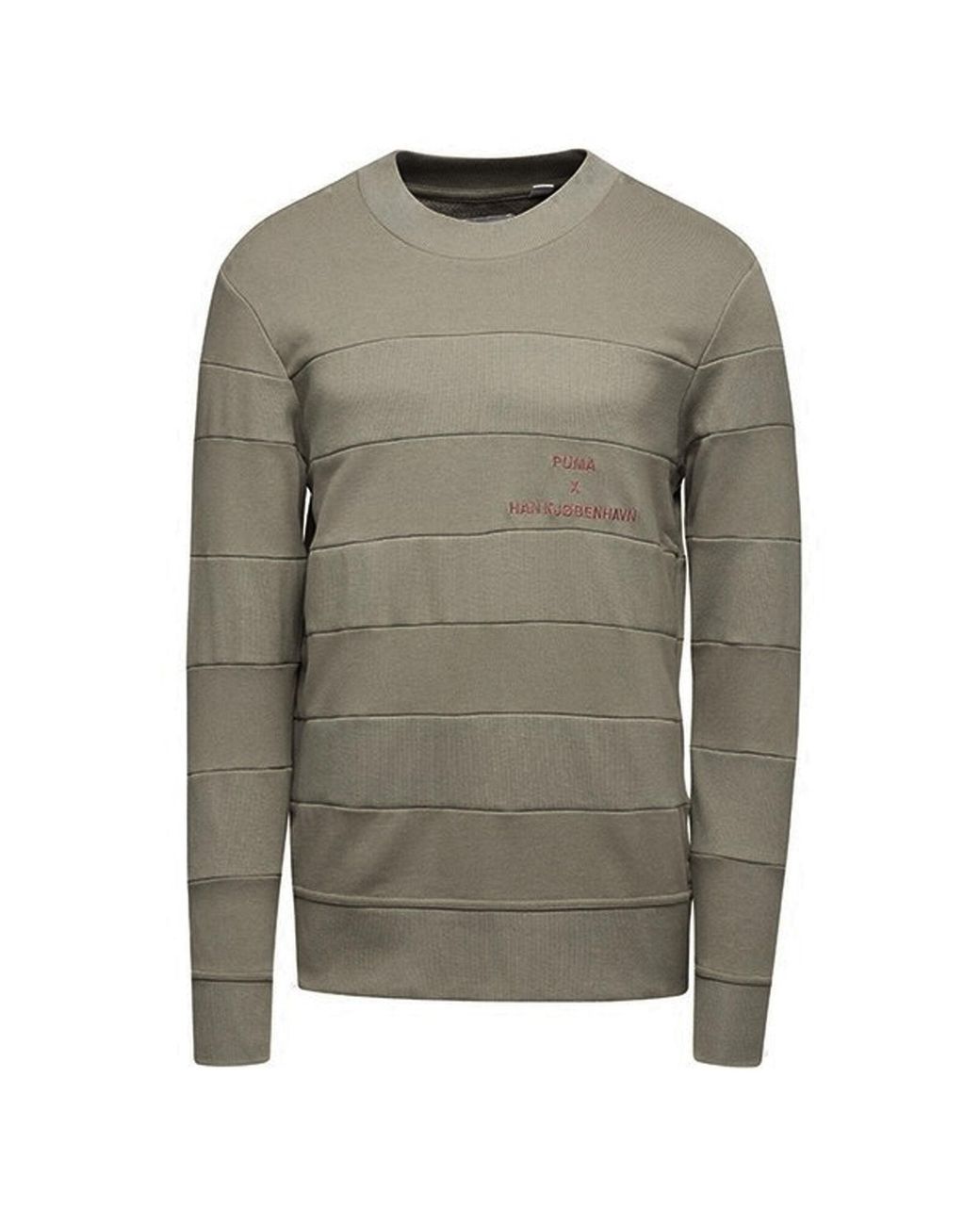 PUMA Gray Han Kj¸Benhavn Sweatshirt Crew Neck Jumper Khaki 574018 68 for men
