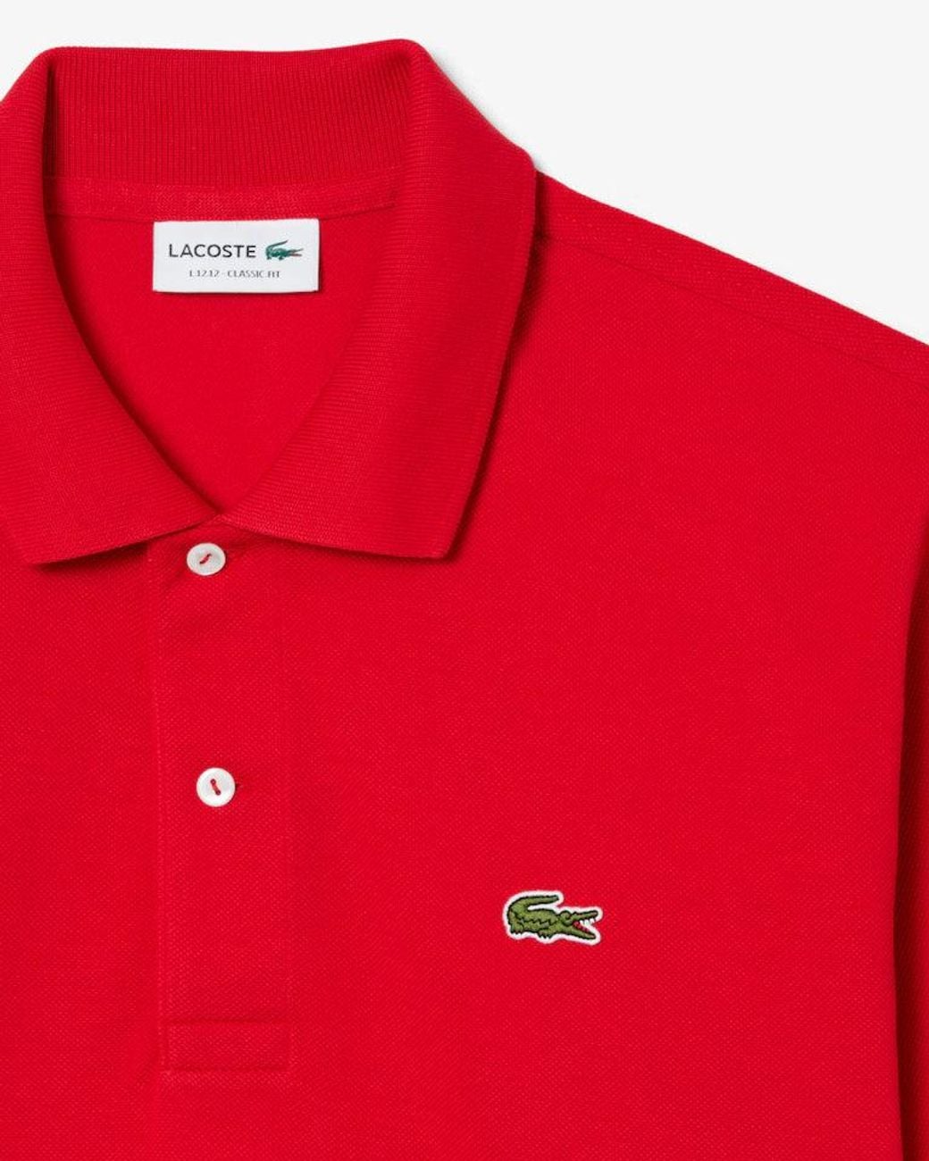 Lacoste Red Polo Shirt Cotton for men