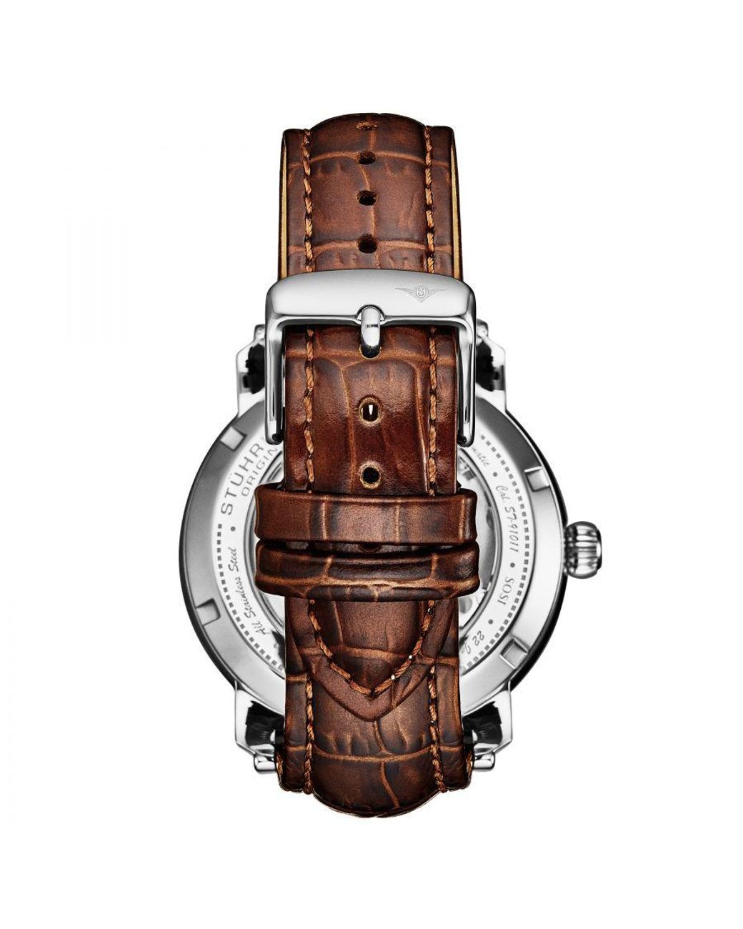Stuhrling Gray Celestial Timekeeper Skeleton Automatic Watch for men