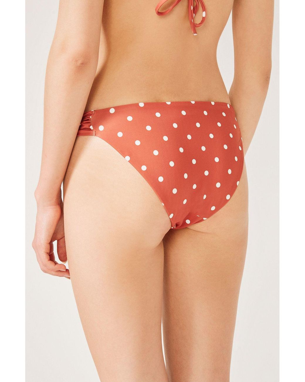 Penti Pink Low-Waist Polka Dot Bikini Bottoms