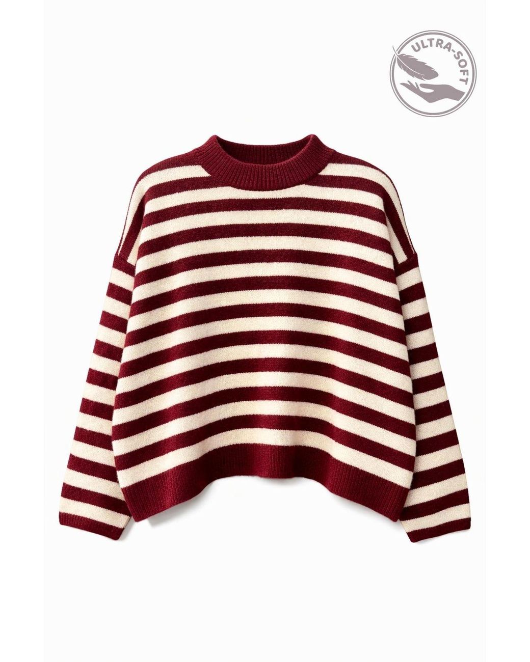MixRay Red Acrylic Sweater