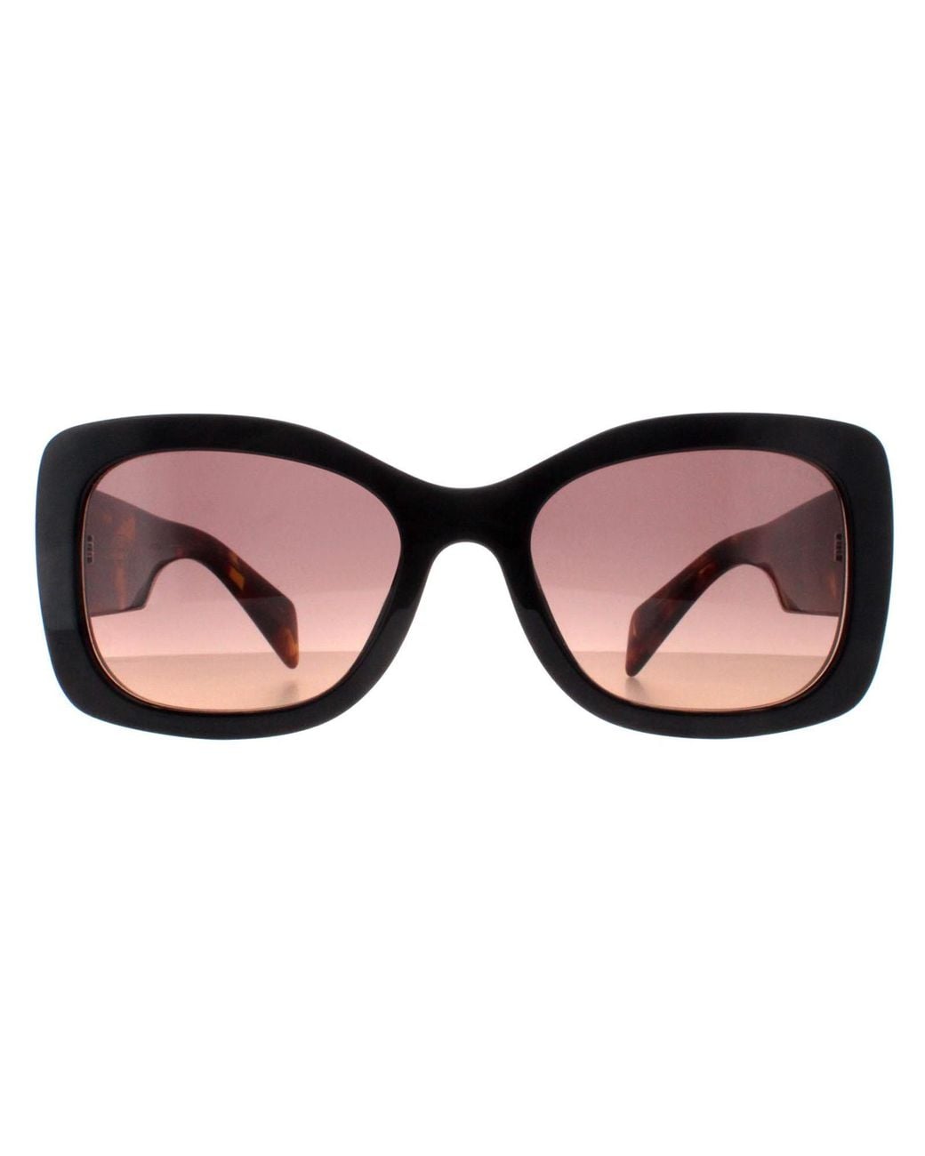 Prada Pink Oval Mahogany Gradient Pra08S