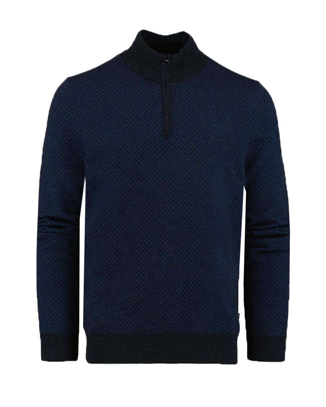 Boss Blue H-Eltorino Half Zip Knitwear Dark for men