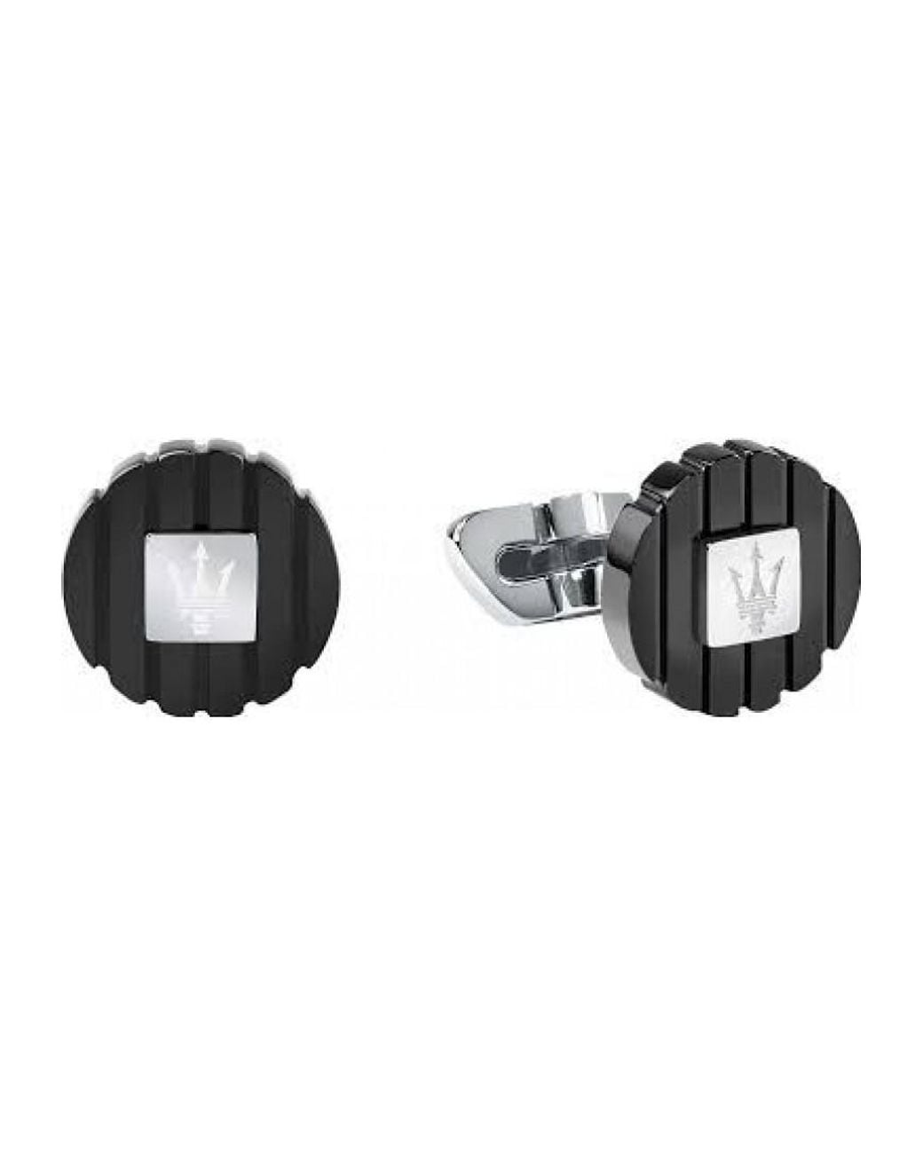 Maserati Black Jm5249Jd02 Cufflinks for men