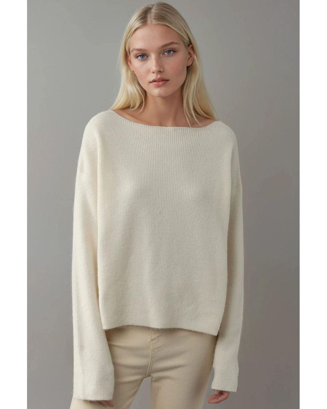Hiccup Natural Ultra Soft V-Neck Buttoned Dual-Use Cardigan