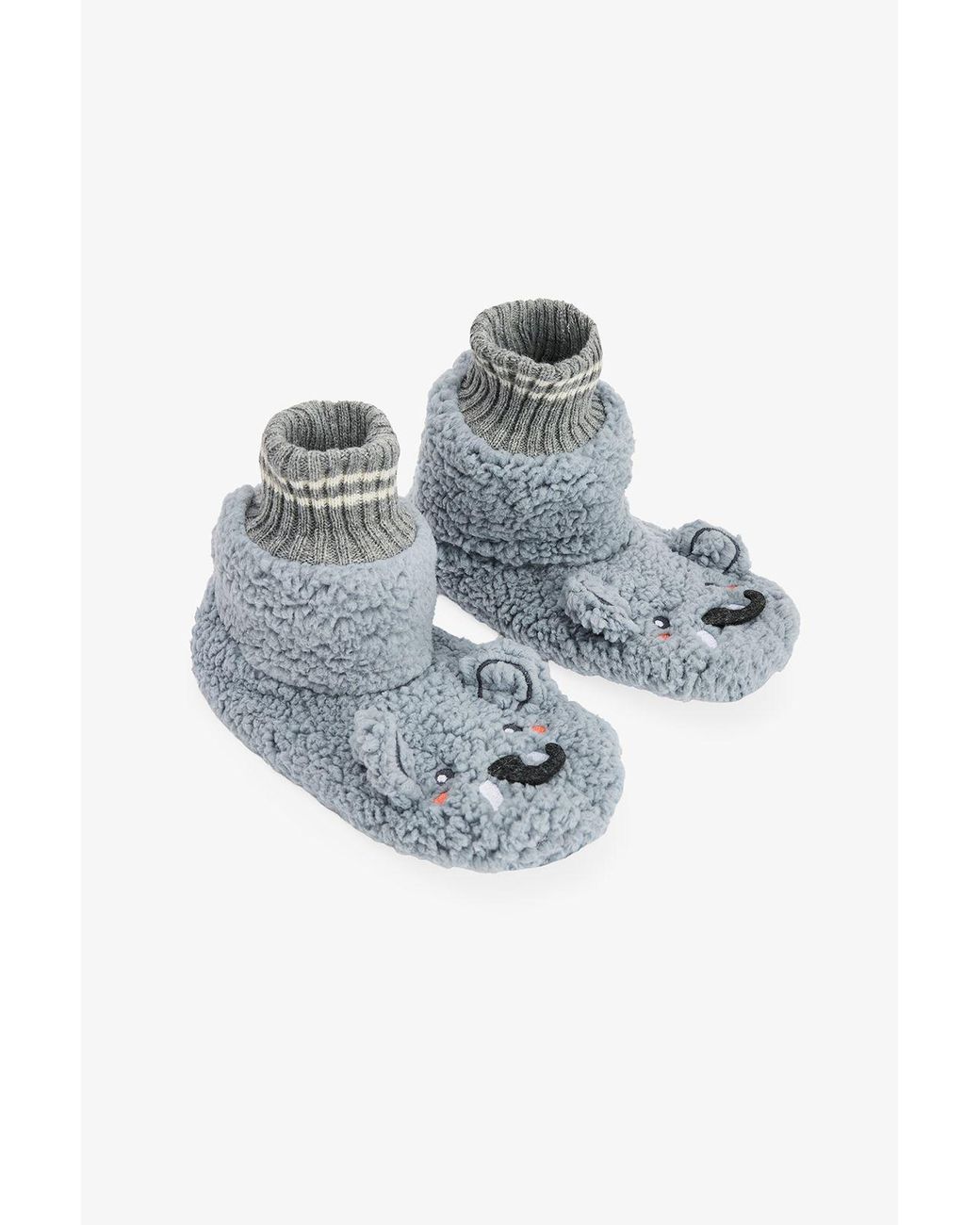 Penti Blue Cute Elephant Embroidered Home Slipper Socks