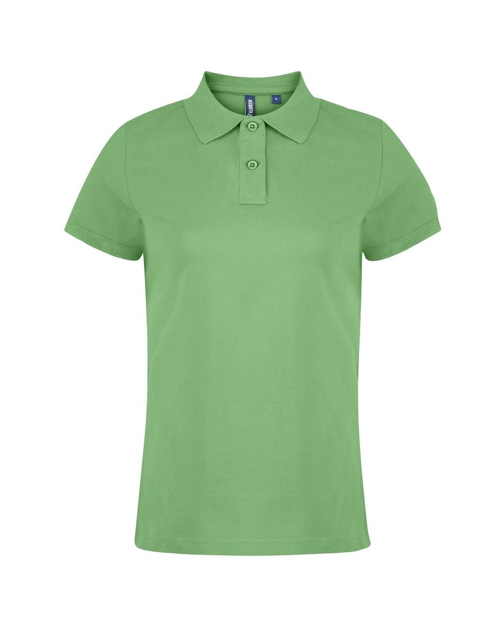 Asquith & Fox Green Ladies Plain Short Sleeve Polo Shirt (Lime)