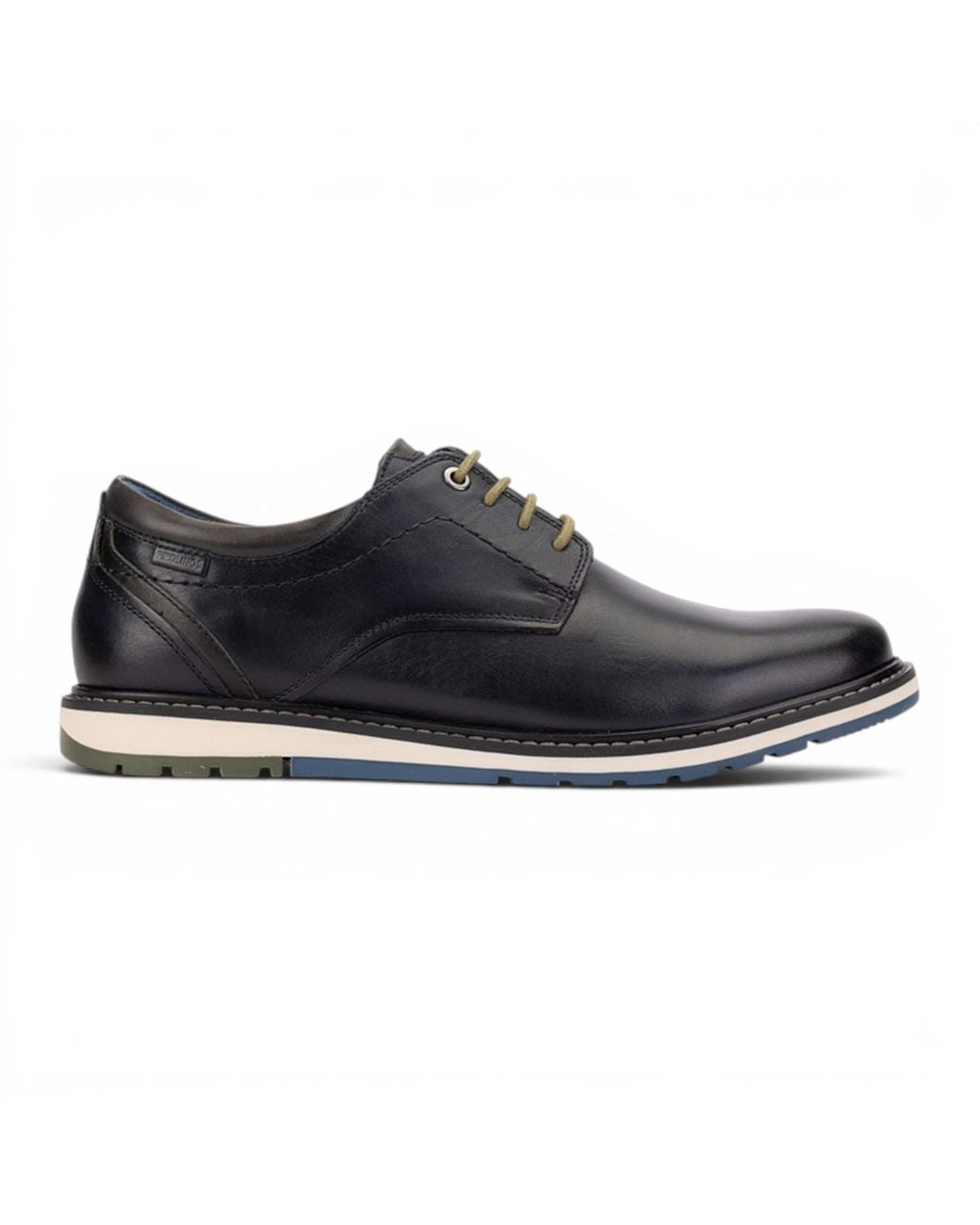 Pikolinos Black Leather Lace-Up Smart Shoes for men