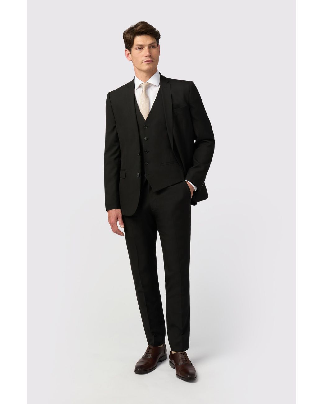 Limehaus Black Slim Fit Jacket for men