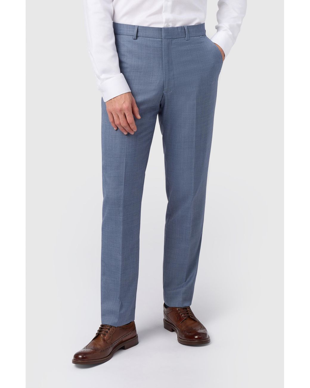 Racing Green Blue Airforce Suit Trouser for men