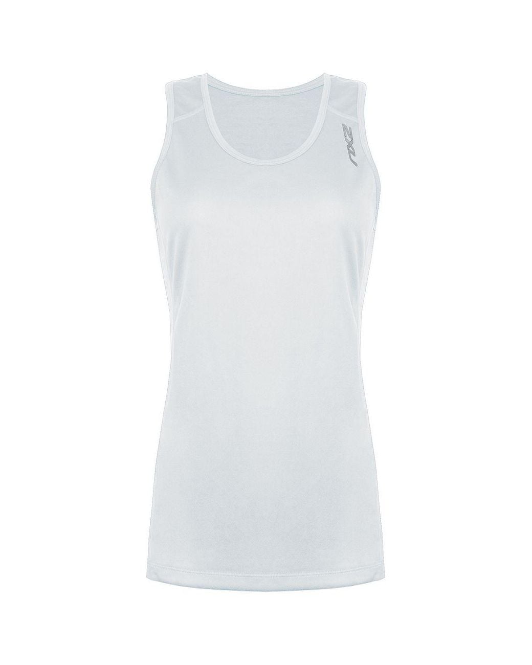 2xu White Bsr Active Singlet Top