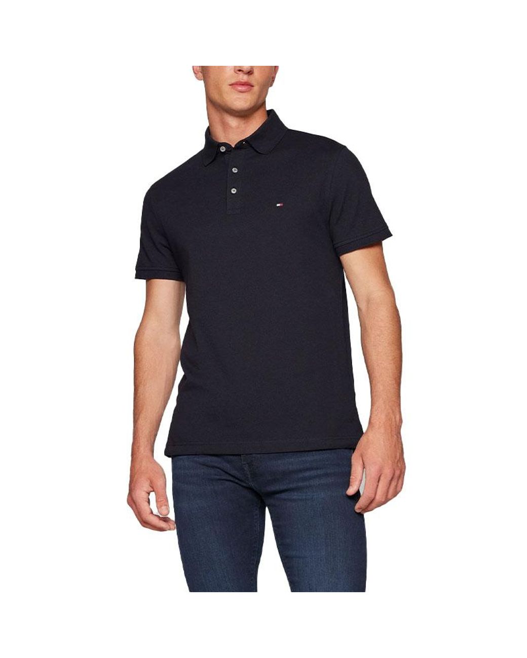Tommy Hilfiger Black Core Polo Shirts for men