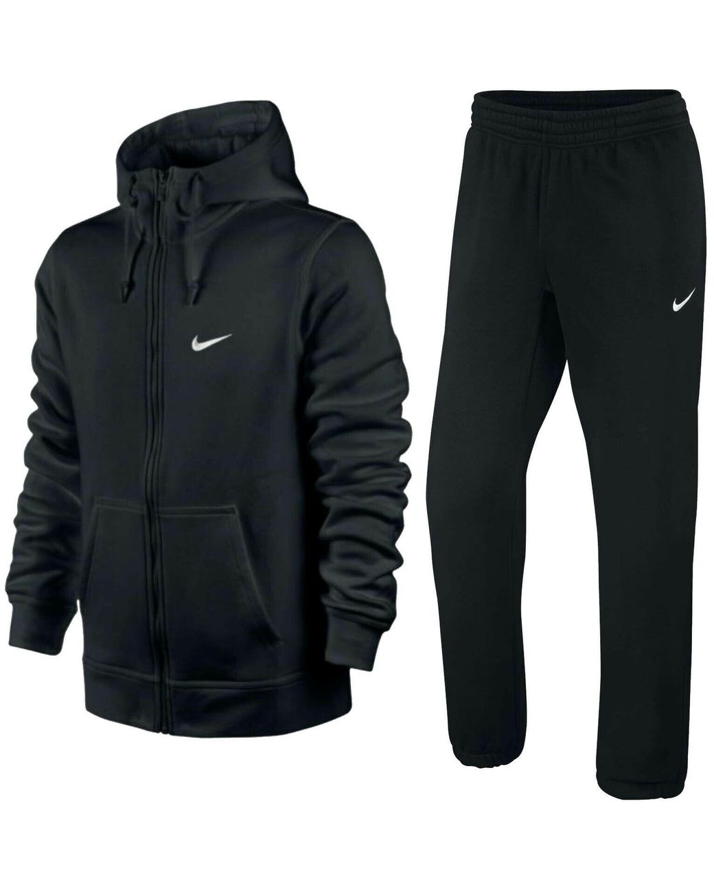Nike Black Club Fleece Full Tracksuit Set for men