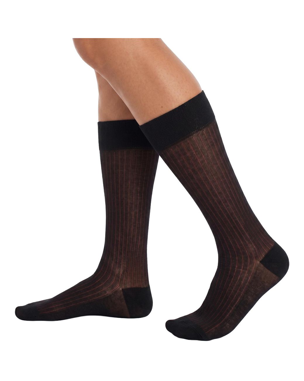 Pro Socks Black 6 Pairs Executive High-Top Seamless S9802 for men