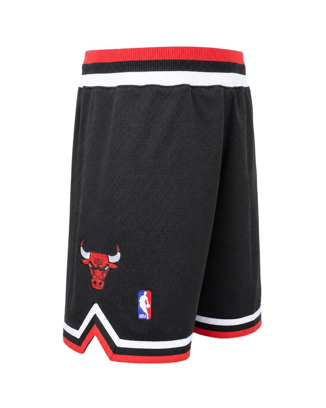 Mitchell & Ness Black Nba Chicago Bulls Authentic Shorts Cotton for men
