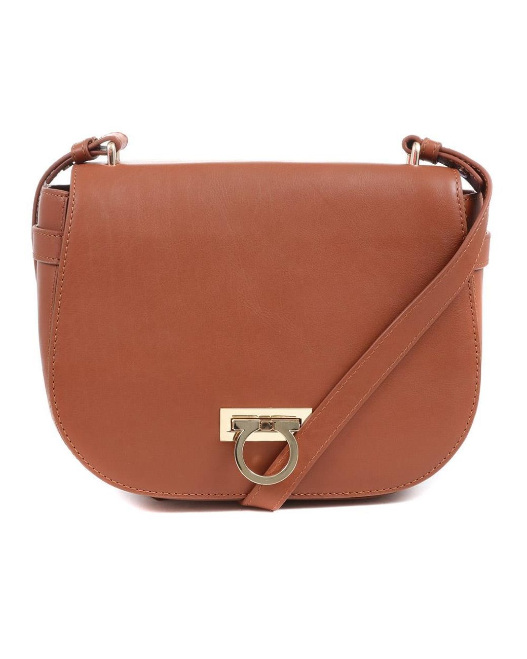 Jones Bootmaker Brown Leather Saddle Bag
