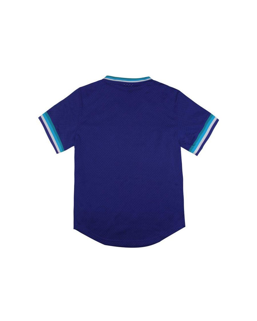 Mitchell & Ness Blue Charlotte Hornets Special Script Mesh T-Shirt for men