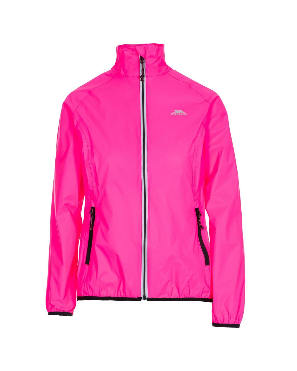 Trespass Pink Ladies Beaming Packaway Hi-Vis Jacket