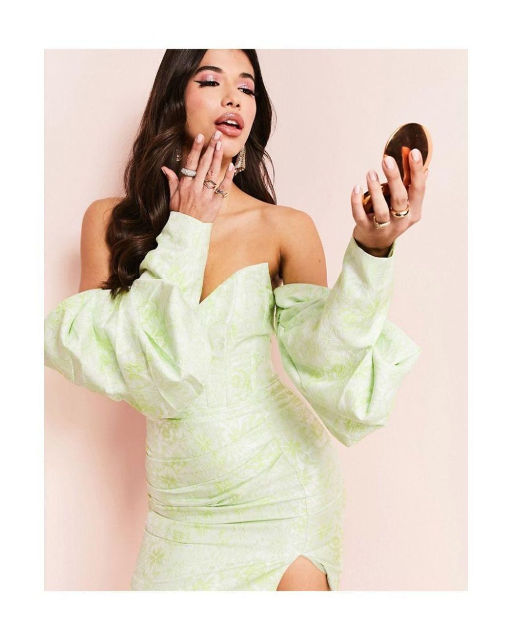White jacquard corset detail bardot best sale shirt dress