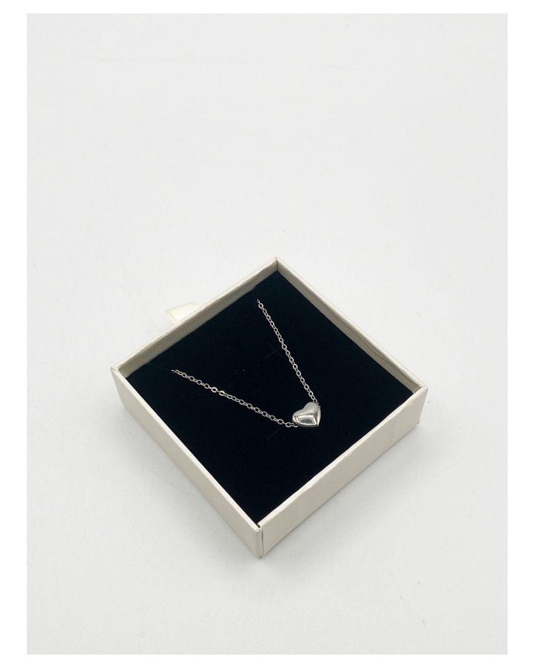 SVNX Blue Small Heart Necklace