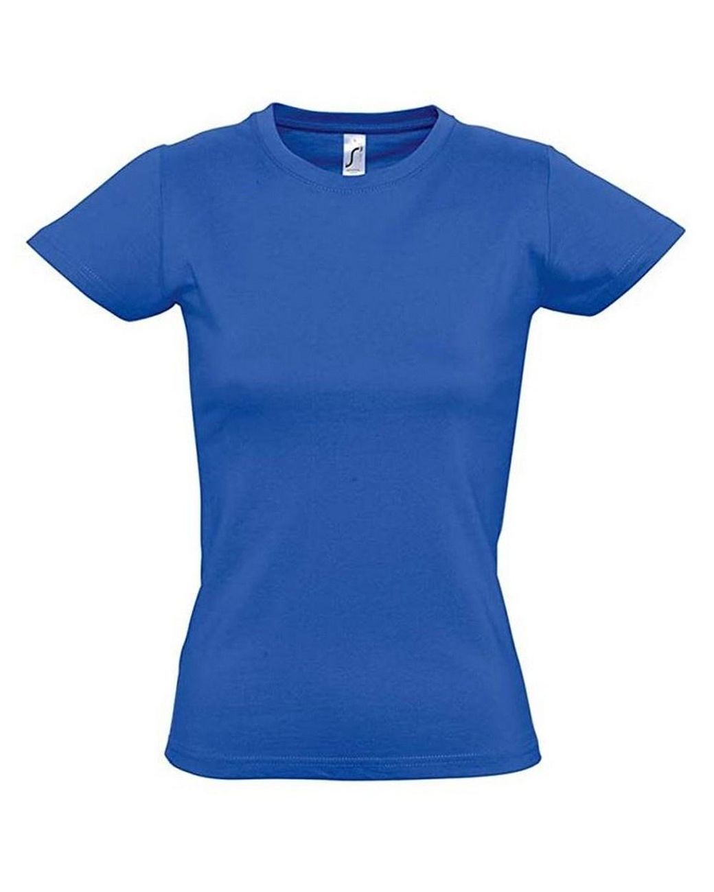 Sol's Blue Ladies Imperial Heavy Short Sleeve T-Shirt (Royal) Cotton