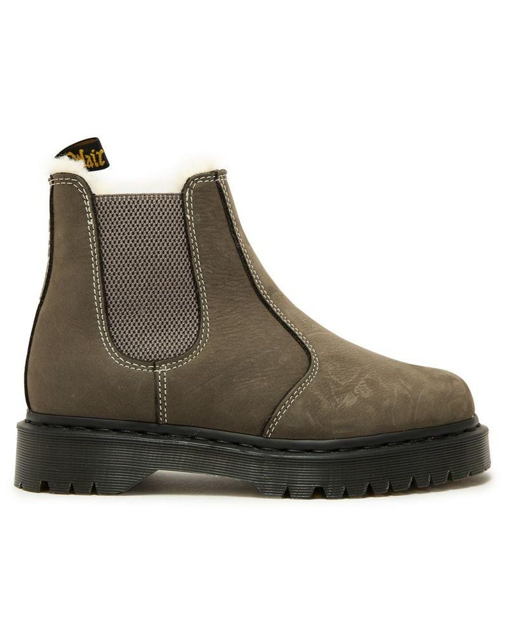 Dr. Martens Brown Dr 2976 Bex Faux Fur-Lined Platform Boots for men