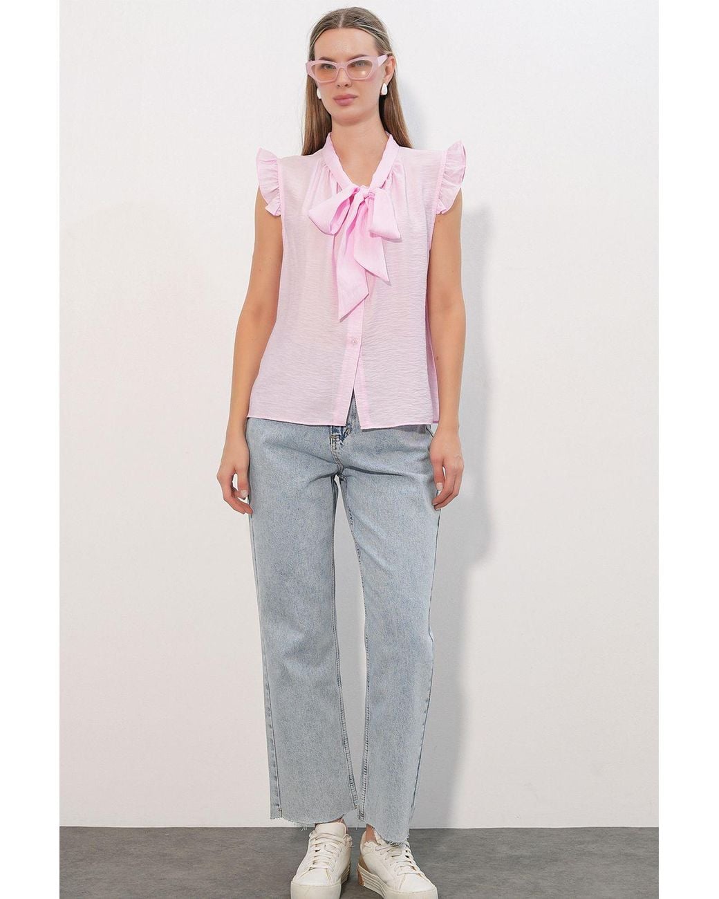 Bigdart Pink Viscose Nylon Shirt