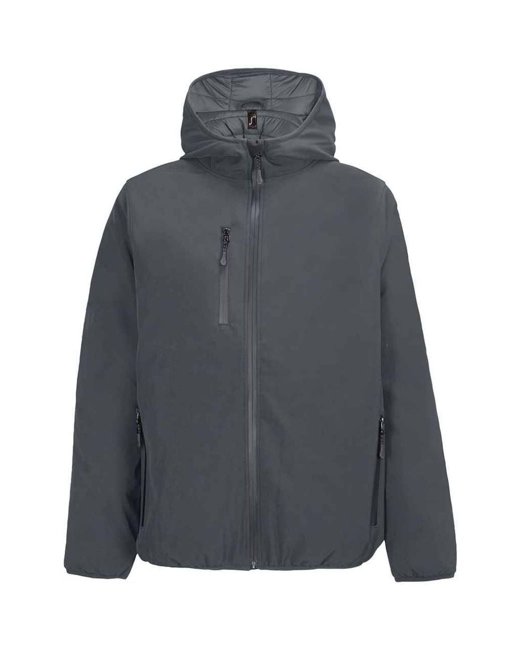 Sol's Gray Falcon Padded Soft Shell Jacket for men