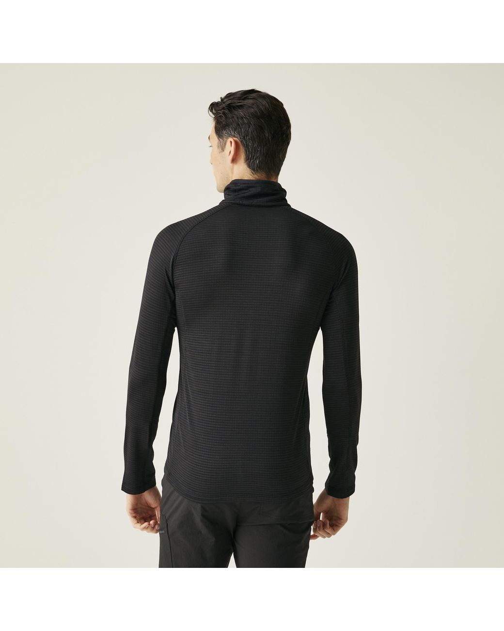 Regatta Black Yonder Ii Half Zip Outdoor Warm Winter Pullover Fleece for men