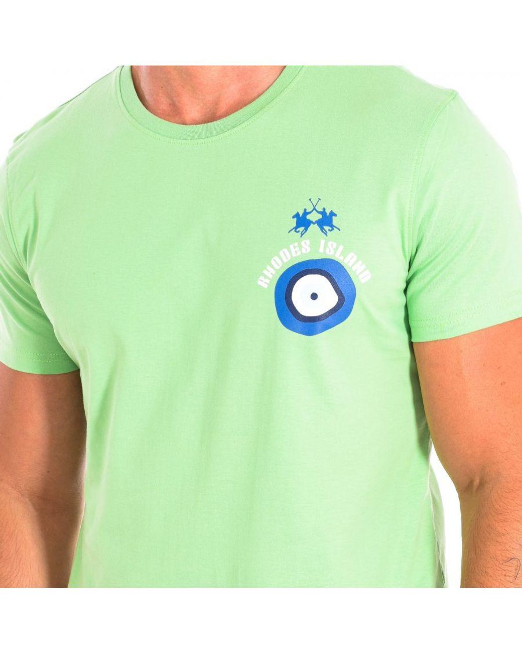 La Martina Green Short Sleeve T-Shirt Tmr606-Js354 for men