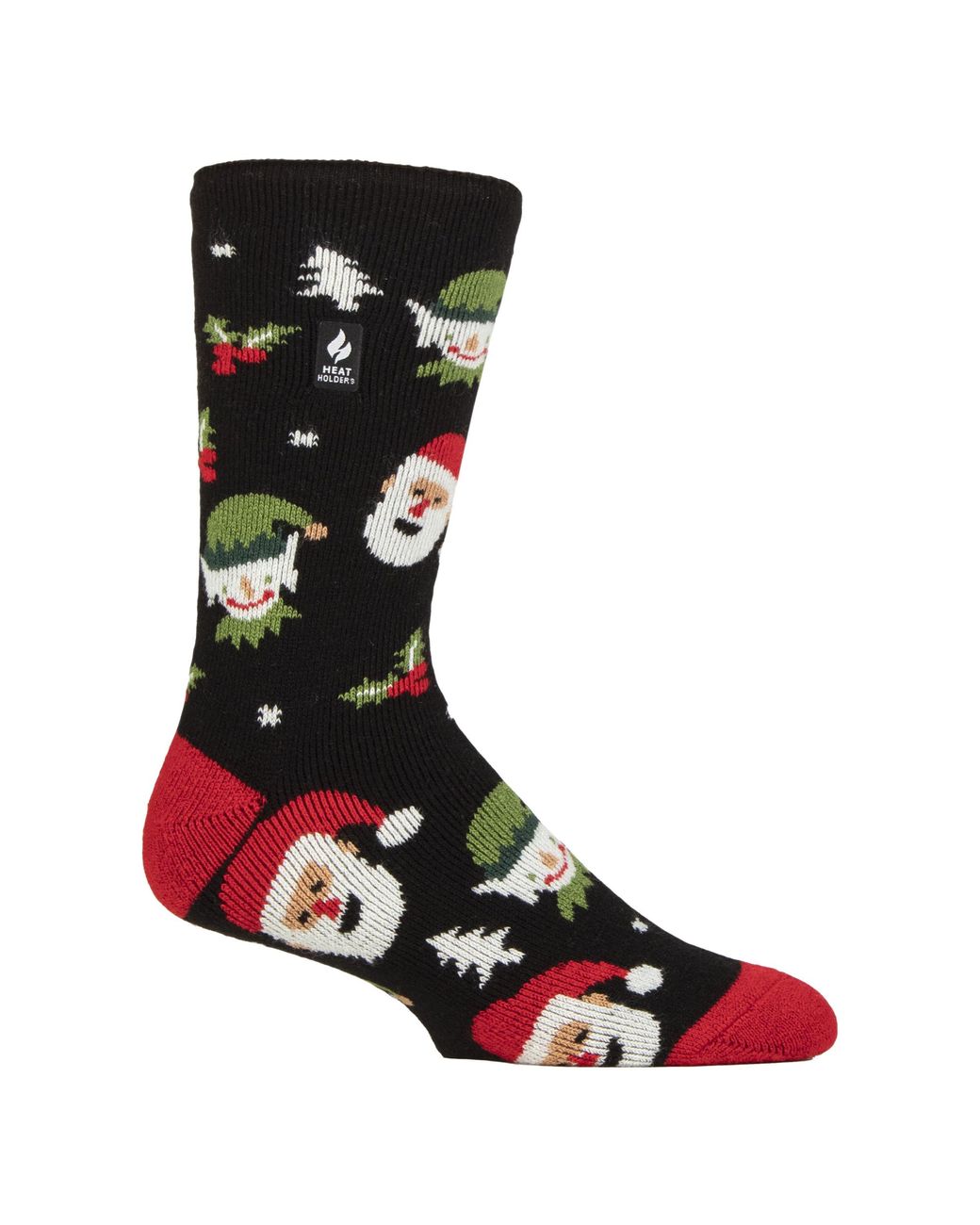 Heat Holders Black Thermal Lite Christmas Novelty Socks For Winter for men