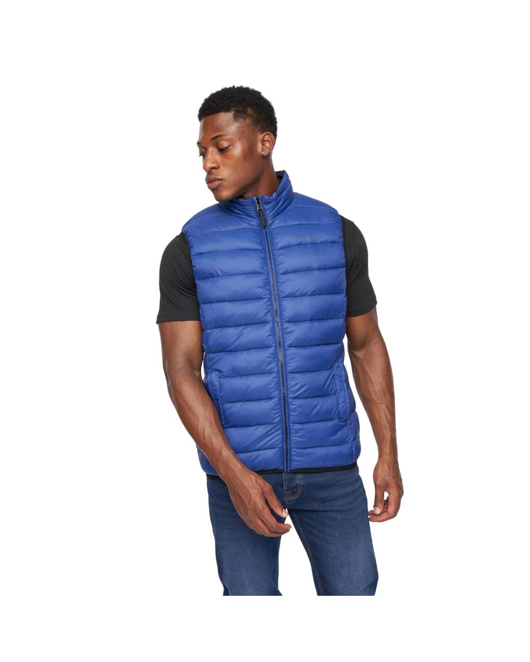 Crosshatch Blue Gattering Gilet (Royal) for men