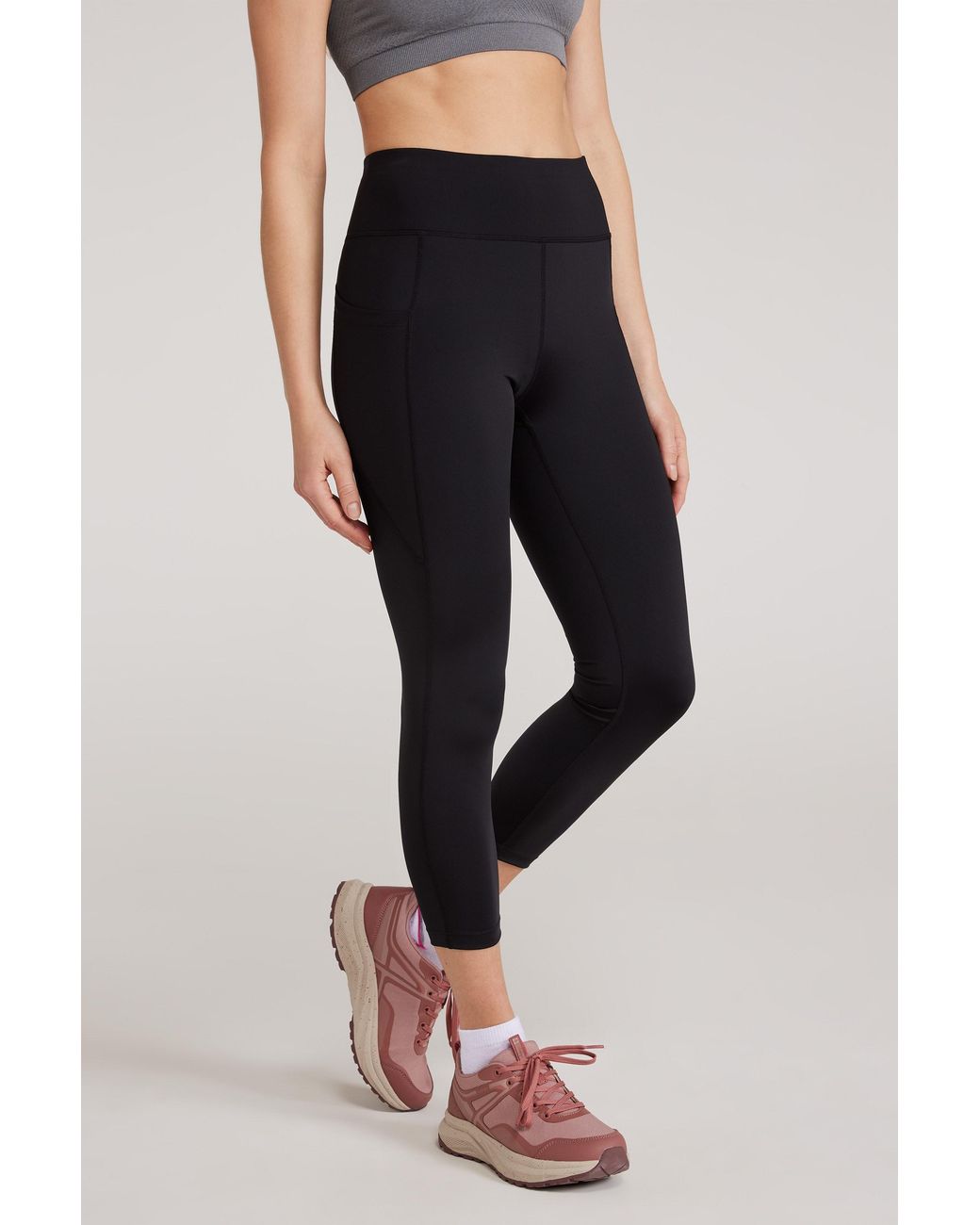 Mountain Warehouse 'Blackout' High Waist Leggings Moisture Wicking Bottoms Polyamide