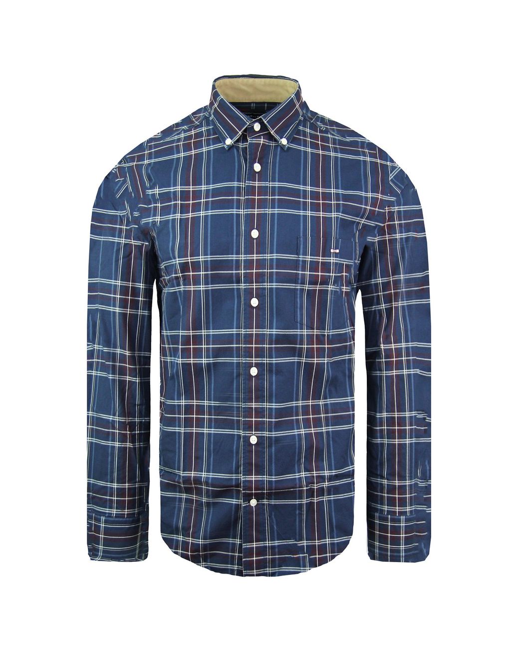 Eden Park Blue Regular Oxford Shirt for men