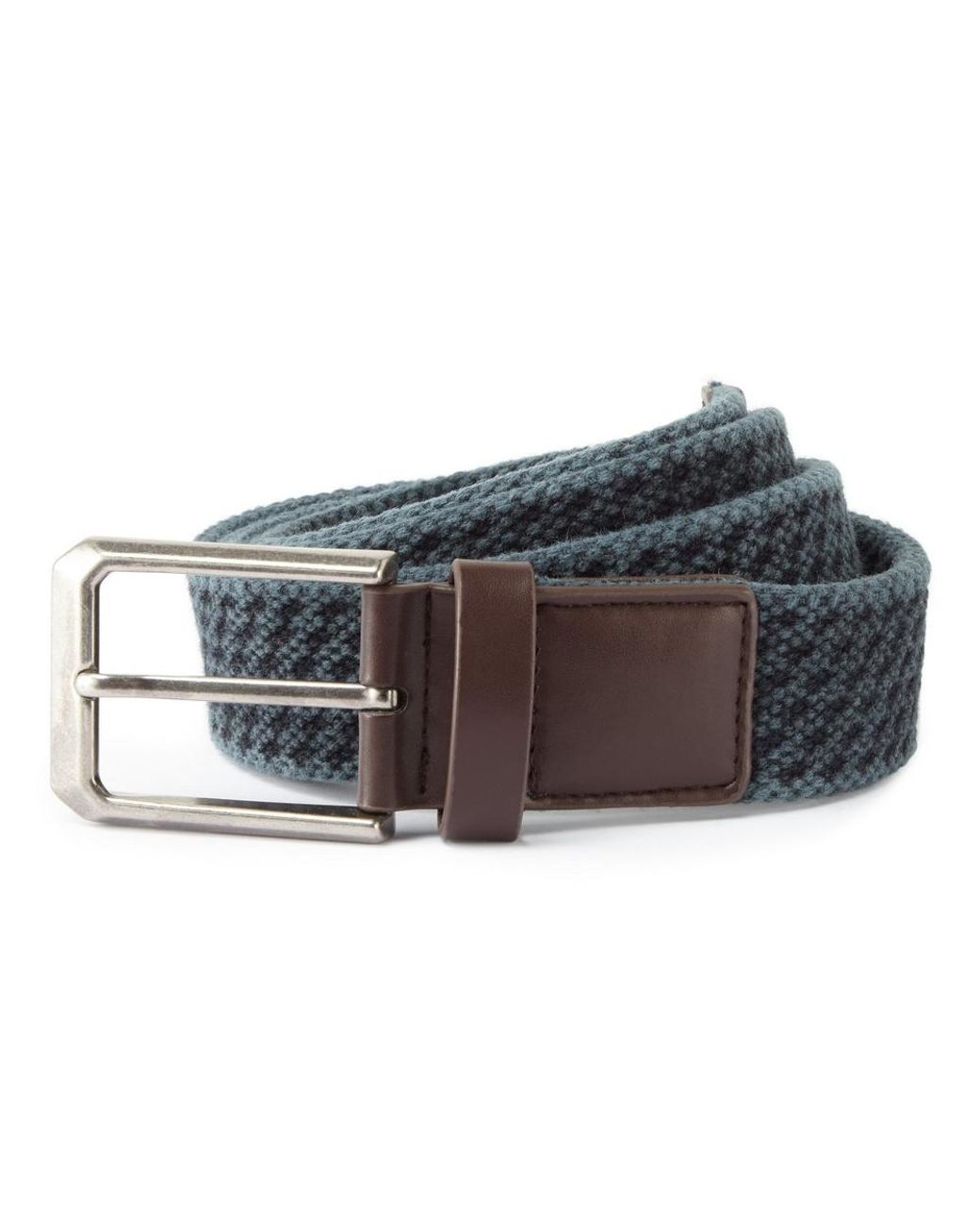 Asquith & Fox Blue Vintage Wash Canvas Belt Cotton for men