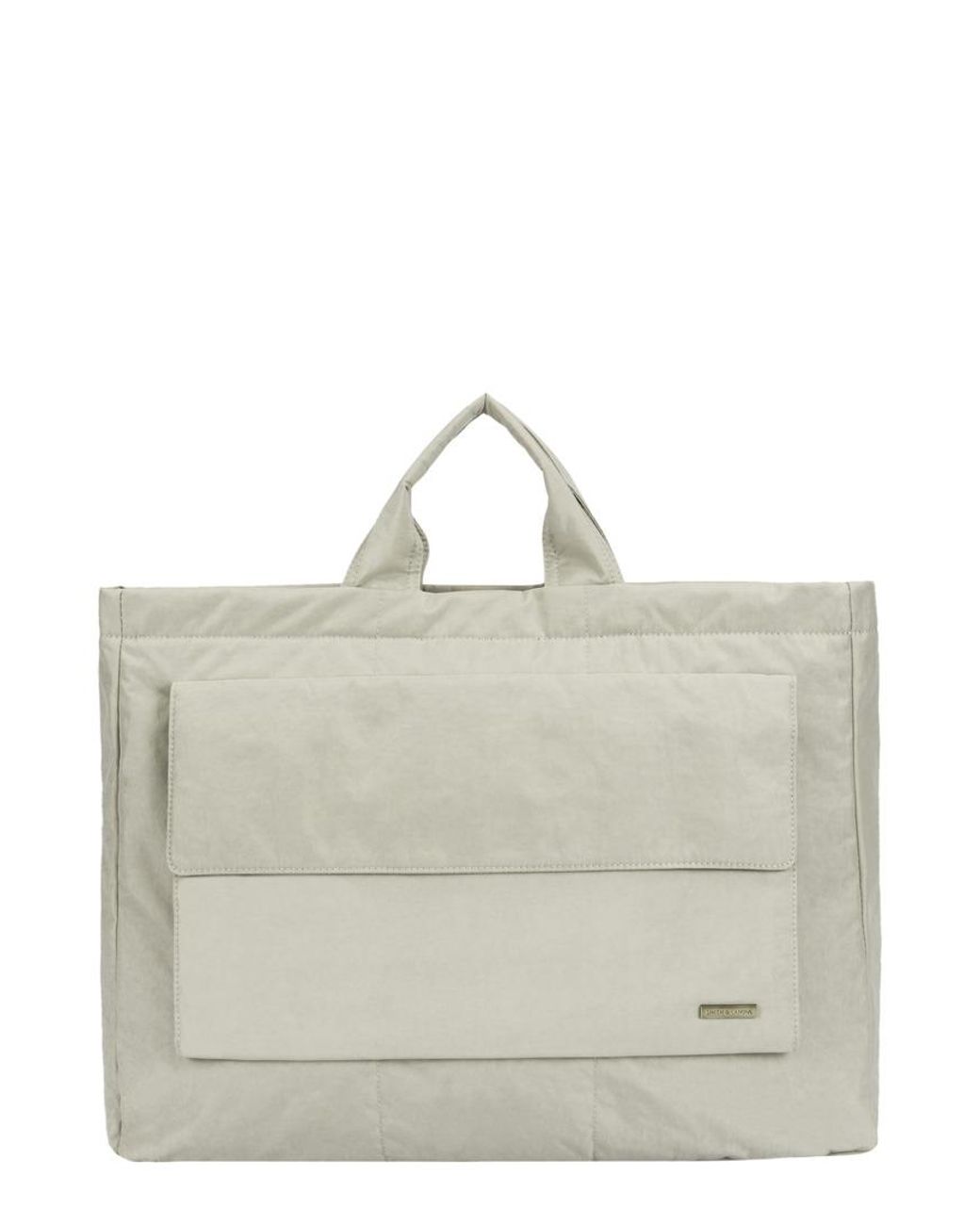 Smith & Canova Gray Landscape Nylon Tote